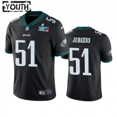 Tröjor Philadelphia Eagles Cam Jurgens 51 Svart Super Bowl LVII Vapor Limited - Barn Tröjor Philadelphia Eagles Cam Jurgens 51 Svart Super Bowl LVII Vapor Limited - Barn